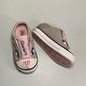 Sketchers Twinkle Friends  slip on toddler shoes size 6
